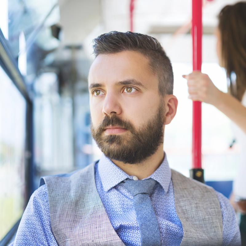 Man on Bus